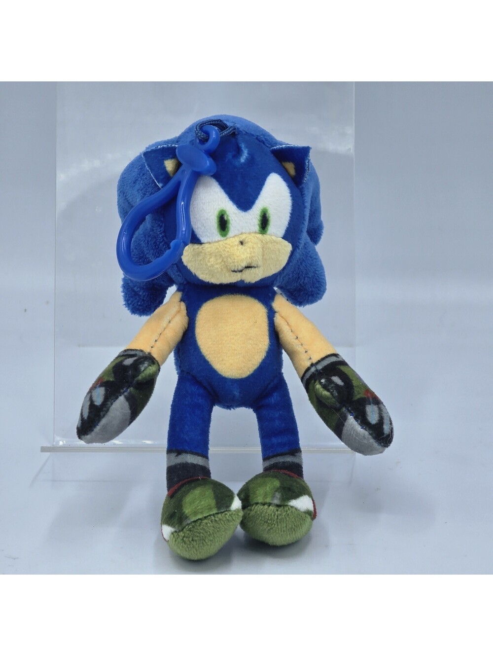 Sonic Prime The Hedgehog Clip On Dangler 5" Plush Backpack Green Shoes